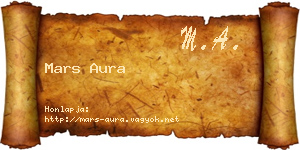 Mars Aura névjegykártya